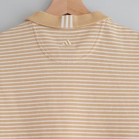 ADIDAS | ClimaLite Golf Tailored Fit Classic Sleeveless Polo Shirt Stripe Sz L - Picture 9 of 11